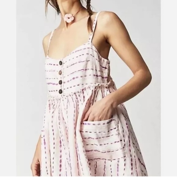 NWOT Free People Ocean Ave Romper By - Ivory Combo, size XS - Picture 2 of 10